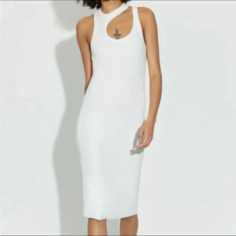 Cotton Citizen Verona Cut out dress Elegant Navy Sleeveless Dress